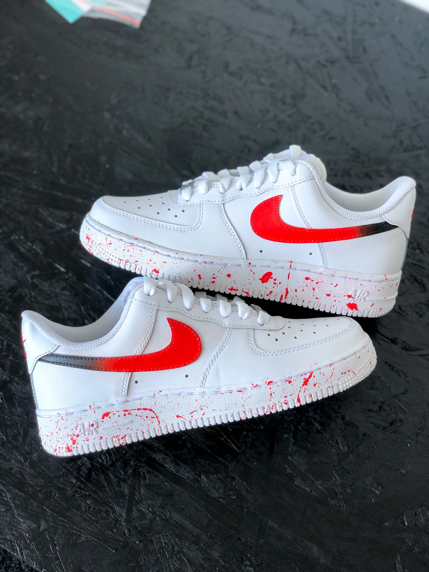 Nike AF-1 Red Fade Swoosh