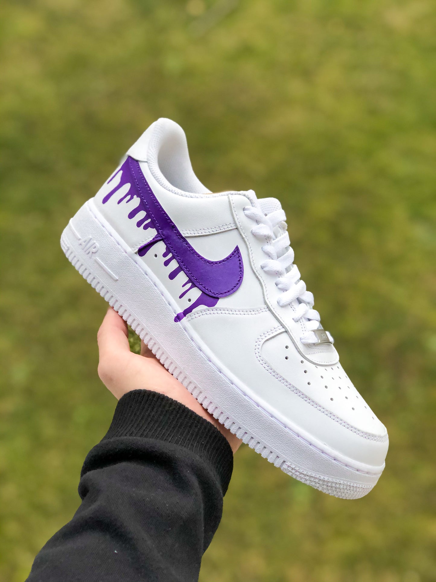 Nike AF-1 Purple Drip Swoosh