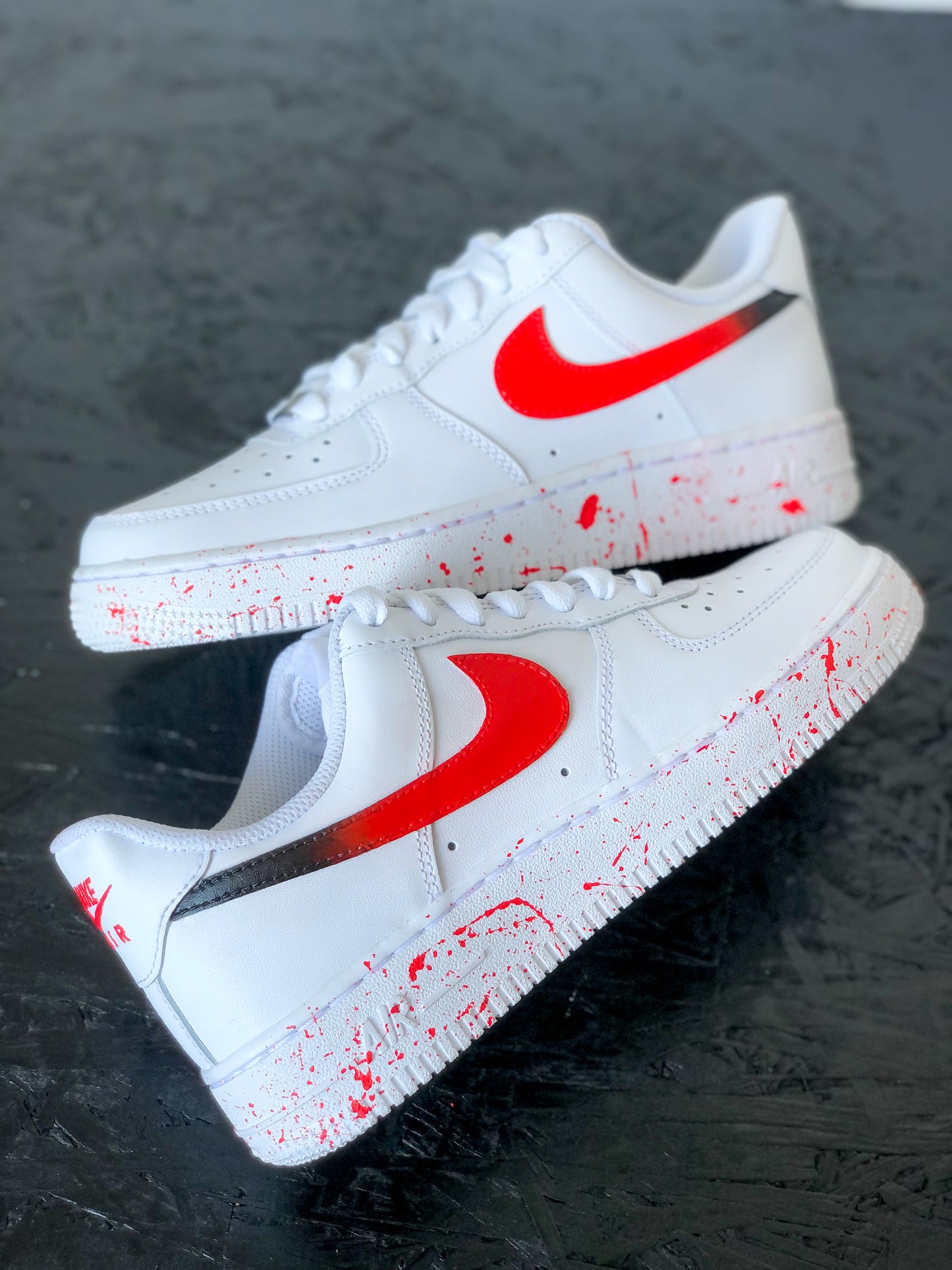 Nike AF-1 Red Fade Swoosh